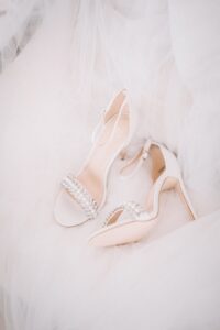 beige high heeled sandals