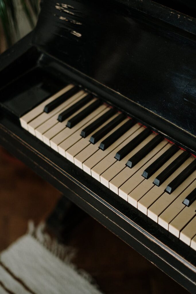 music piano still life detail