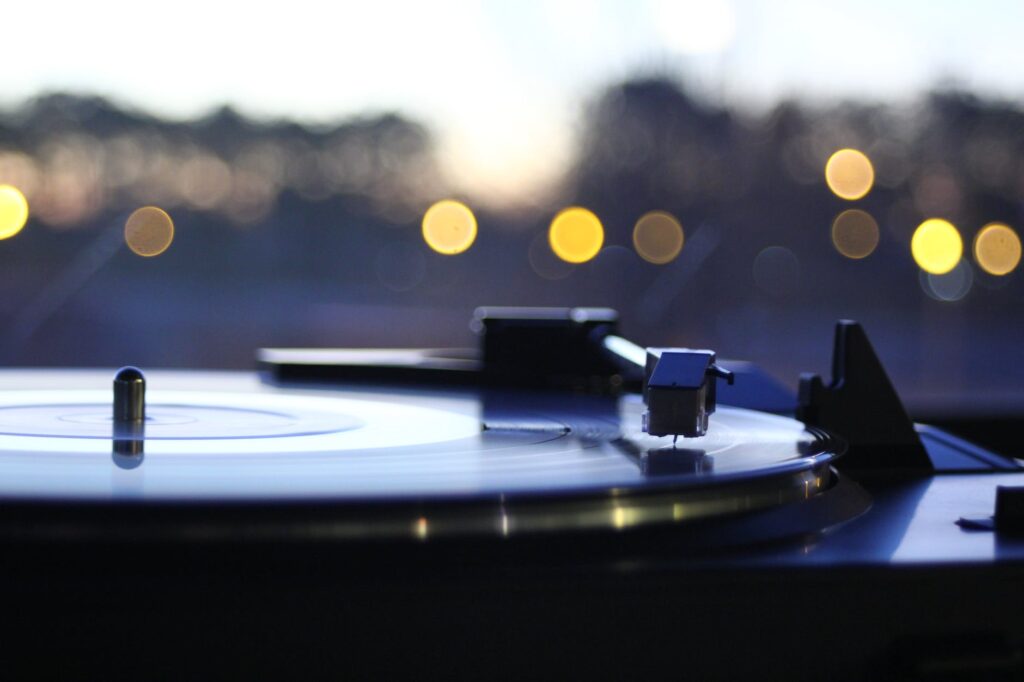 photo of vinyl player